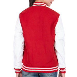 Chaqueta universitaria personalizada de alta calidad para mujer, transpirable, lana, algodón, estampado, lona de chenilla, liso, teñido, logotipo de Letterman, venta al por mayor - Product Image 2