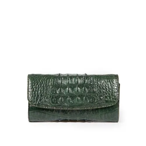 Wholesale Long wallet from genuine crocodile leather women Clutch Size 10x20cm women clutch bag purses