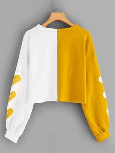 Sudadera con capucha de manga larga para mujer, top corto personalizado de la mejor calidad, venta al por mayor - Product Image 6