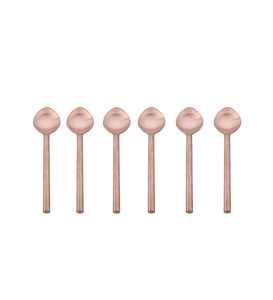 Nouveau Style de couverts à poignée carrée en acier inoxydable, or Rose mat, service de vaisselle en cuivre mat pour hôtel - Product Image 5