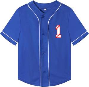 Maillot de Baseball et de Softball personnalisé pour les jeunes Chemise en sergé à boutons complets avec nom et numéro Broderie Uniformes d'équipe - Product Image 5