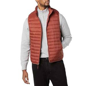 Veste matelassée classique en toile pour homme, idéale pour la randonnée en hiver, chaude, respirante, imperméable, multi-poches, sans manches. - Product Image 3