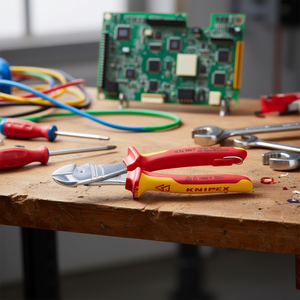 Alicates de Corte Diagonal de Alta Potencia Knipex con Certificación VDE, Recubrimiento de Cromo y Mangos Aislados Multicomponentes - Product Image 3