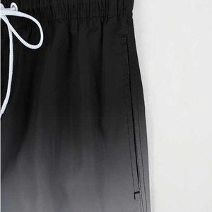 Bañador de poliéster 100% informal para hombre, pantalones cortos de playa de cintura media elásticos transpirables, forro de malla impermeable, teñido liso, envío DDP - Product Image 3