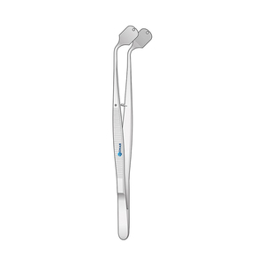 Pince à tissus générale médicale professionnelle 1X2 150mm Taille: acier inoxydable allemand de 150mm avec instruments chirurgicaux à poignée en or - Product Image 3