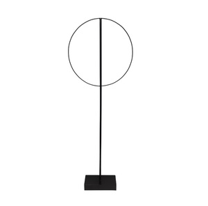 Artículo decorativo de Metal de hierro de Color negro de forma redonda para la decoración de la sala de estar del hogar hecho a mano personalizado a granel - Product Image 2