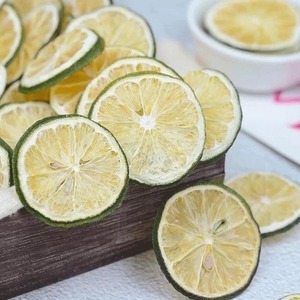 Vente en gros tranche de citron vert séché sans sucre naturel sain anneau de citron sec tranches d'agrumes déshydratés - Product Image 3