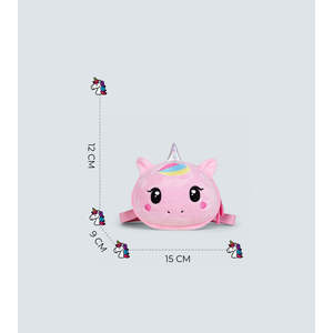 Bolso de Hombro con Diseño de Unicornio 3D para Niños, Bolso Tykle Ligero e Impermeable con Dos Compartimentos Espaciosos, Certificado BIS para Niños - Product Image 4