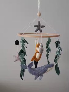 Design da sogno neonato letto sospeso arredamento campanella vento carillon dinosauro tema culla bambino culla mobile - Product Image 4