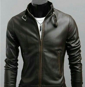 STREET Style Hommes Veste en Cuir Vente en Gros Vestes en Cuir pour Hommes - Product Image 5