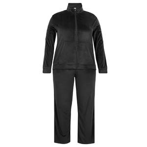 Conjunto Deportivo de Terciopelo Térmico para Mujer, Dos Piezas, Sudadera con Capucha y Pantalones, Ropa de Invierno para Mujer, Logotipo Personalizado - Product Image 6