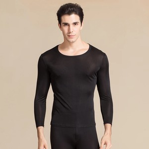 Conjunto de ropa interior térmica de lana para hombre, Calzoncillos largos de capa base fina de algodón 95% para invierno, transpirables y cómodos - Product Image 5