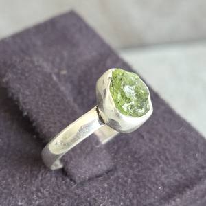 ทำด้วยมือ unisex สไตล์โบฮีเมียนอินเทรนด์แหวนครบรอบแต่งงานเงินแท้ที่ไม่สม่ำเสมอ - Product Image 1