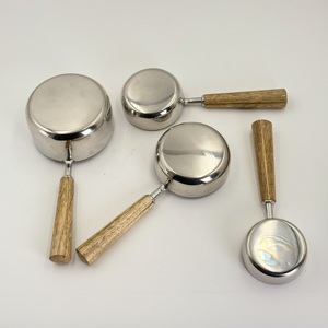 Accessoires de cuisine de haute qualité, ustensiles de cuisine durables, petite casserole à lait en acier inoxydable, mini pot à huile pour la cuisine - Product Image 5