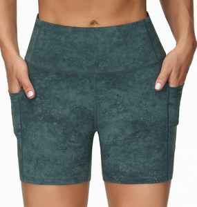 Pantalones cortos para correr informales de verano con cordón en blanco respetuosos con el medio ambiente de secado rápido para mujer, 100% poliéster, transpirable de la mejor calidad - Product Image 1