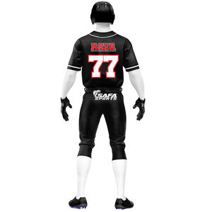 Ensemble d'uniformes de baseball personnalisés, maillot et pantalon de baseball d'équipe, polyester respirant, vente en gros - Product Image 2