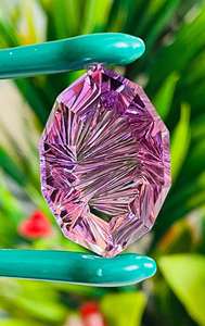 Piedra preciosa con forma de marquesa de amatista Natural, fabricación de flores antiguas de Butifull, piedra preciosa suelta tallada a mano para joyería él y ella - Product Image 6