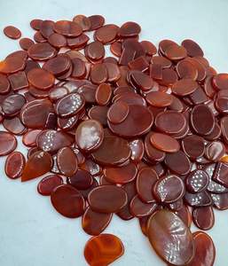 Cabujón de ónix rojo Natural de alta calidad, forma de mezcla suave, piedra preciosa suelta para la fabricación de joyas, gemas al por mayor, tamaños libres - Product Image 3