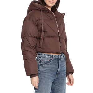 Winter Season <b>Women</b> <b>Crop</b> <b>Puffer</b> <b>Jacket</b> Wholesale Customized Design Bubble <b>Jackets</b> Light Weight Down Unisex Stand Woven 2026 - Product Image 3