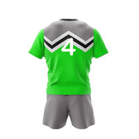 Seragam Rugby Lengan Pendek Poliester 100% Berkualitas Tinggi Terlaris Ukuran Besar Unisex Nyaman Bernapas Cepat Kering
