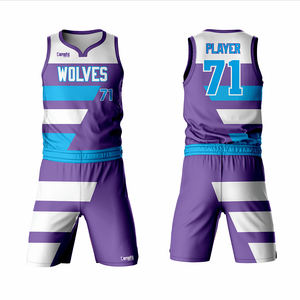 Sublimación impresa logotipo personalizado diseño baloncesto uniforme transpirable baloncesto desgaste conjuntos para adultos - Product Image 1