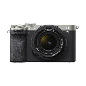 Silver Full-Frame Mirrorless Digital Video <b>Camera</b> with Compact Standard Zoom Lens Affordable HD Recording and Capture Features - Product Image 6