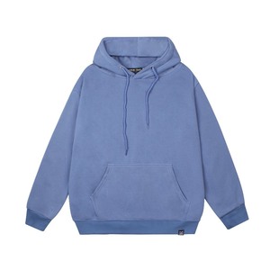 Sweat à capuche oversize d'été de haute qualité pour hommes et femmes, broderie de logo personnalisée, polyester/coton, motif uni, respirant - Product Image 4
