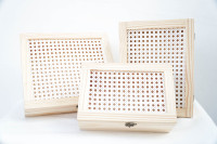 Boîtes de rangement rectangulaires en bois massif de haute qualité, écologiques, multi-designs, tailles personnalisées pour produits de luxe modernes
