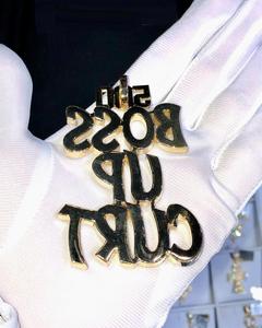 Pendentif Lettre Moissanite Diamantée Personnalisée Plaqué Or Jaune 18K 20 TCW Luxe Tendance Hip Hop Certifié GRA Cadeau - Product Image 3