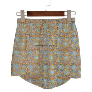 Shorts enveloppants en coton respirant et confortable, personnalisés, best-sellers, vêtements pour femmes, shorts enveloppants imprimés à la main, style gym pour femmes - Product Image 6