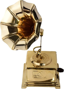 ของตกแต่งห้องทำจากไม้และทองเหลืองแผ่นเสียงสำหรับตกแต่งบ้านโบราณสำหรับเป็นของขวัญสำหรับห้องนอน - Product Image 4