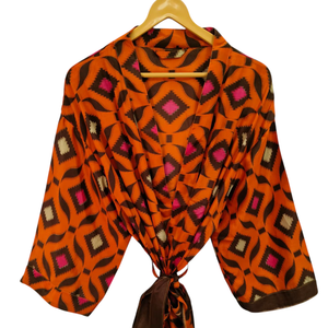 Vêtements pour femmes Taille libre Vêtements de plage Robe longue Robe de nuit Robe patchwork Robe de bain Kimono en soie Sari d'été pour femmes - Product Image 1