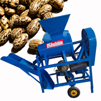 Décortiqueuse de graines de ricin mobile et durable pour l'agriculture