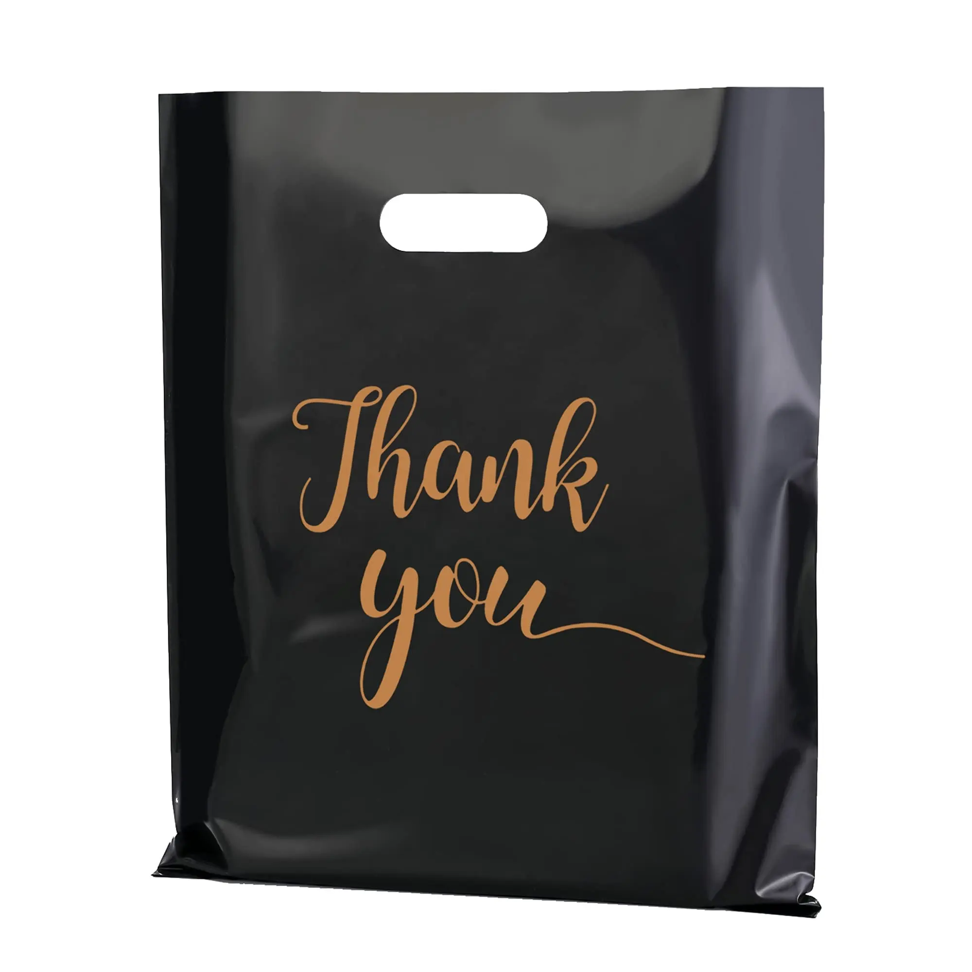 Sıcak satış yüksek kalite özel kesim kesim plastik torba biyobozunur kalıp kesim alışveriş kulplu çanta