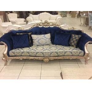 Sofá de madera de teca hecho a mano, conjunto de 5 plazas, artesanía moderna de madera sólida, mueble de sala de estar de madera de teca India - Product Image 1