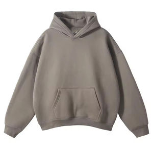 Sudadera con capucha básica de invierno con estampado de peso pesado para hombre, sudadera de lana tejida informal de algodón 100% de alta calidad - Product Image 6