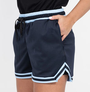 Pantalones cortos de gimnasio suaves de Color sólido directos de fábrica para hombres, pantalones cortos atléticos de béisbol de playa, pantalones cortos transpirables de Color puro para hombres - Product Image 3