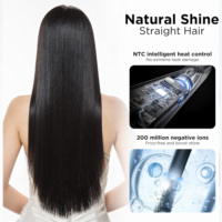 Sèche-cheveux et lisseur électrique haute vitesse en céramique EFA S906 2026 2-en-1 avec affichage de la température, pour usage domestique et hôtelier, sans balais