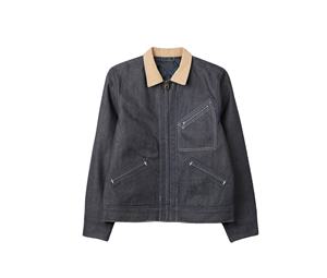 Veste de travail universitaire en toile pour homme, respirante, imperméable, hiver, style baseball, avec logo frontal - Product Image 5