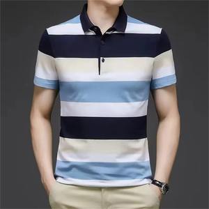 Camiseta de golf transpirable de alta calidad personalizada para polos, Camiseta de algodón de talla grande, Camiseta de punto transpirable con estampado por sublimación para hombre - Product Image 4