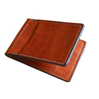 Dompet Klip Uang Kulit Asli Desainer Baru 2022 Berkualitas Tinggi Tipis Kecil Kasual Unisex Logo Kustom Hadiah Perusahaan Murah