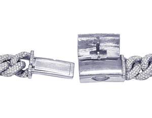 Chaîne personnalisée design cubain Miami en argent S925 Moissanite diamant chaîne hip hop pour hommes - Product Image 3