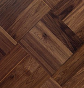 Insertos para Piso con Diseño de Cesta Tejida en Nogal Oscuro - Product Image 2