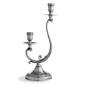 Support à bougie en métal, porte-bougie pour l'éclairage et la décoration de la maison, ensemble élégant avec finition antique, porte-bougie décoratif - Product Image 1