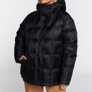 2025 dernière mode respirant bulle doudoune pour femmes à manches longues d'hiver grande taille coton remplissage doublure en Nylon fini - Product Image 6