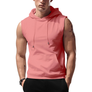 Sudadera Deportiva Personalizada de Moda para Hombre, sin Mangas, con Capucha, Ajustada, para Fitness - Product Image 6