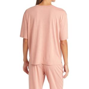 เสื้อผู้หญิงแขนสั้นไซส์ใหญ่พิเศษ,เสื้อสีล้วนไม่มีลาย OEM - Product Image 4