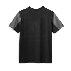 T-shirt en coton de haute qualité, délavé à l'acide, manches courtes, couleur marron, taille plus, respirant, t-shirt pour homme délavé à l'acide - Product Image 6
