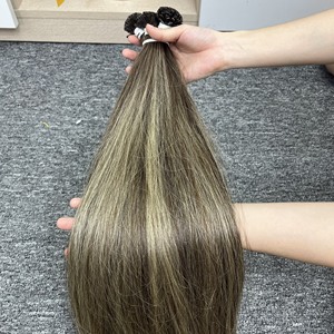Wholesale 100% Vietnamese Remy Hair Extensions <b>Piano</b> Flat Tip Custom Colors Virgin Hair Single Donor Machine Double Weft Hair - Product Image 4