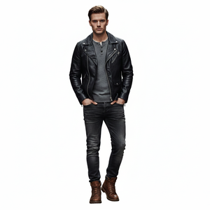 Chaqueta Bomber de Cuero Genuino al por Mayor OEM, la Más Vendida, 2025, de Alta Calidad, Transpirable, Impermeable, Resistente al Viento y Ecológica - Product Image 1